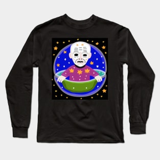 AI generated old man with stars floating Long Sleeve T-Shirt